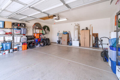 Clean garage space